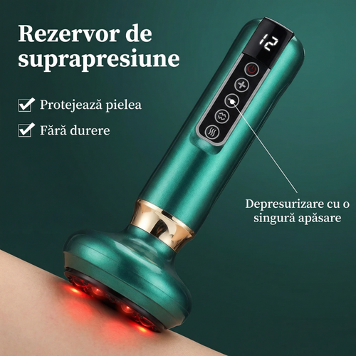 CeluBye Aparat Masaj Anti-Celulită Presiune Negativă & Infraroșu