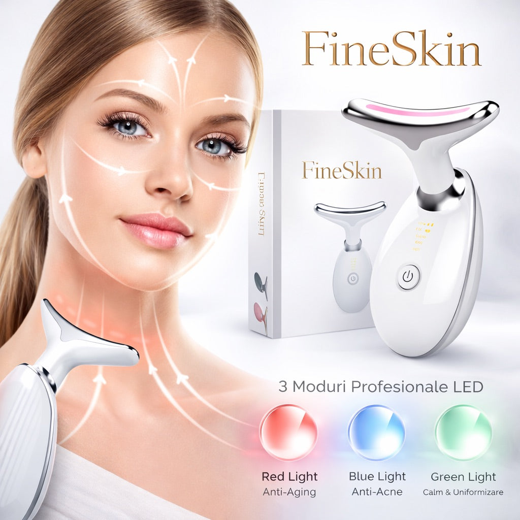 Dispozitiv Facial FineSkin, Sculptare si Tonifiere, Eliminare Riduri, Profesional