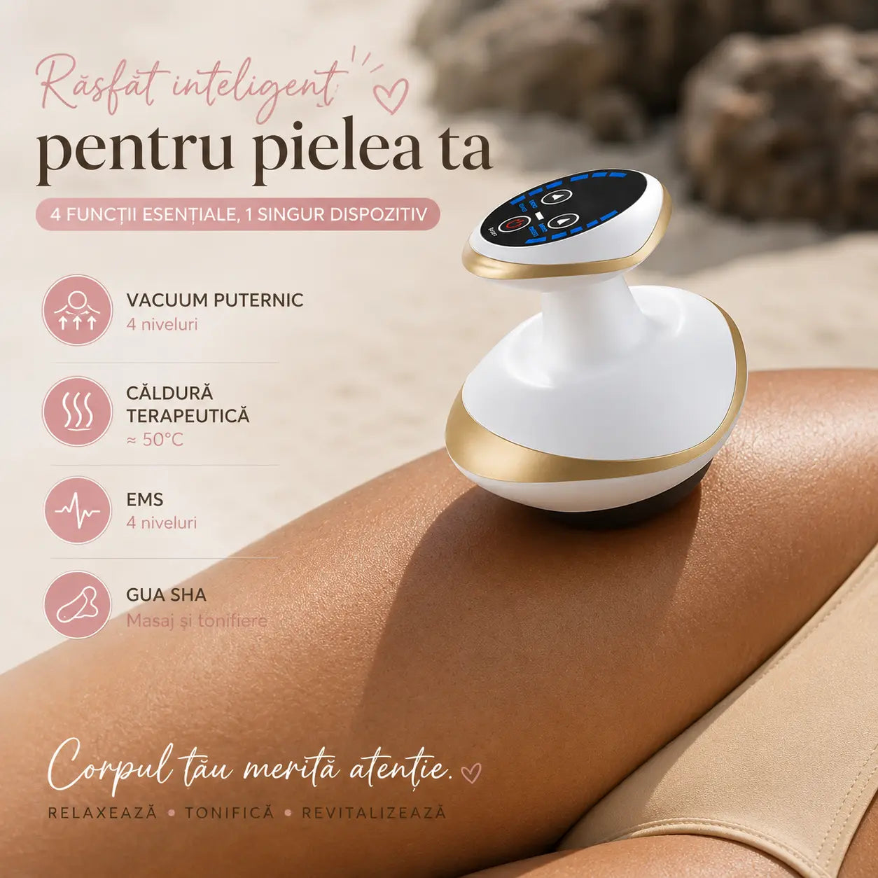 Sculptix Dispozitiv Masaj Anticelulitic, Drenaj, Vacuum