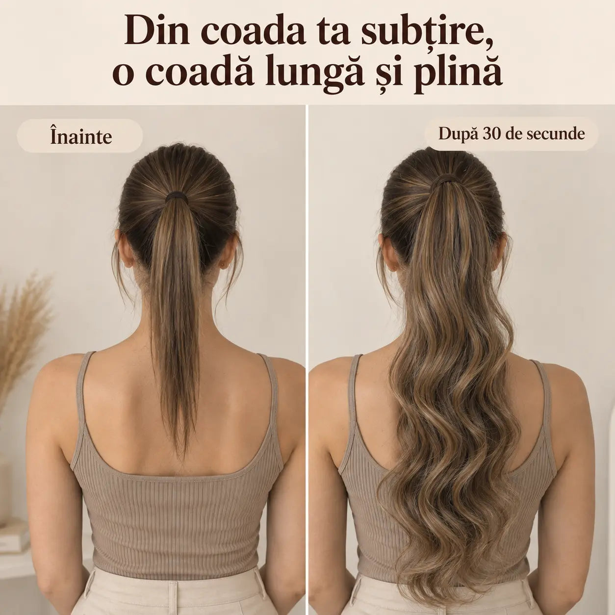 WaveLux Extensie de Par tip Coadă 66cm
