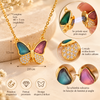 Colier Butterfly Charm - Magnetic cu Efect de Schimbare a Culorii
