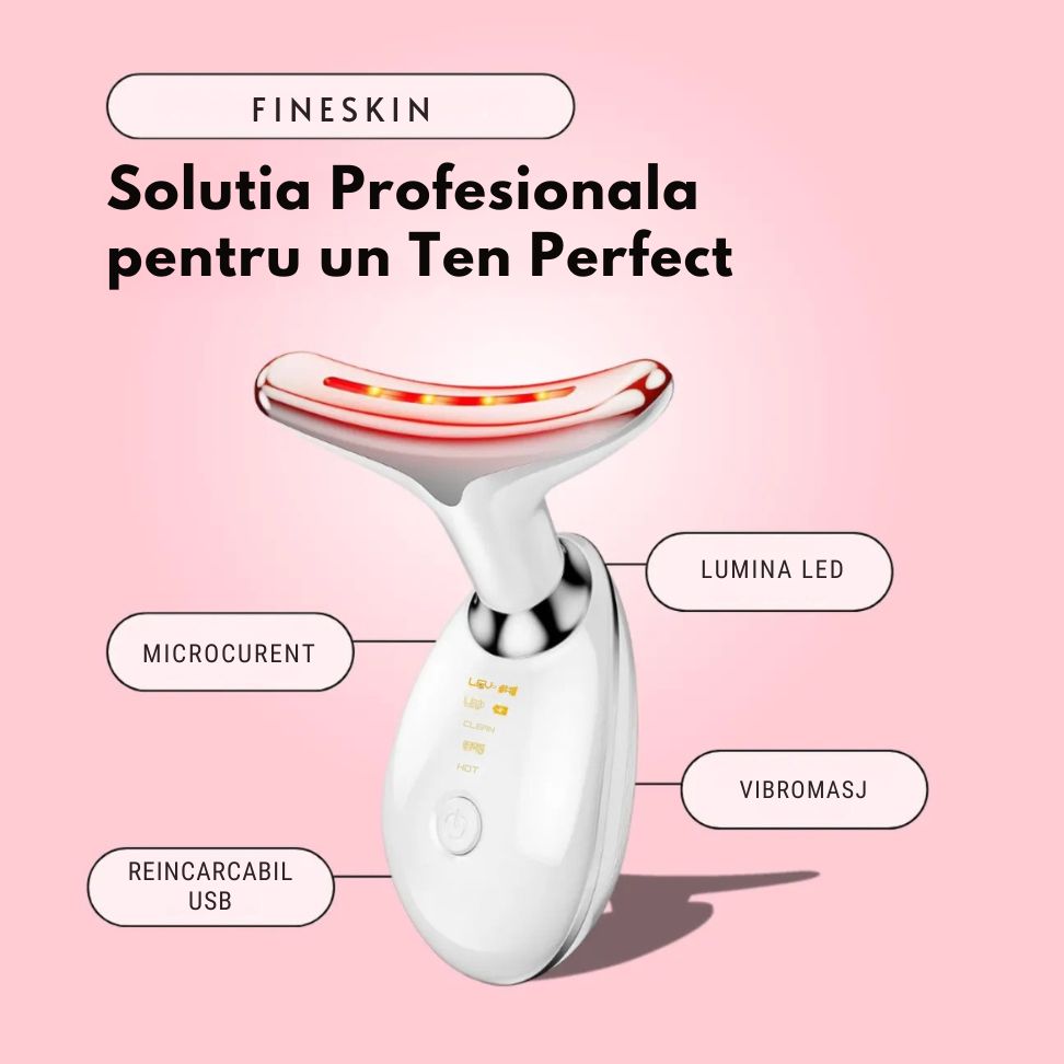 Dispozitiv Facial FineSkin, Sculptare si Tonifiere, Eliminare Riduri, Profesional
