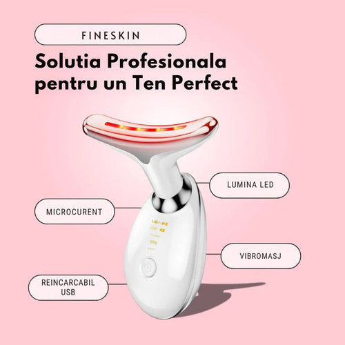 Dispozitiv Facial FineSkin, Sculptare si Tonifiere, Eliminare Riduri, Profesional