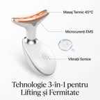 Dispozitiv Facial FineSkin pentru Ingrijirea Zonei Gatului si a Fetei, 7 Culori