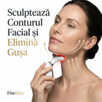 Dispozitiv Facial FineSkin pentru Ingrijirea Zonei Gatului si a Fetei, 7 Culori